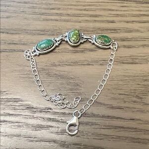 Emerald Valley Sterling Silver Bracelet